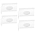 Sorcristy 4PCS White Baby Wet Wipes Pouches, Travel Wet Wipes Bags Cases, Reusable Refillable Portable Travel Wipe