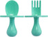 Elli&Nooli Baby Led Weaning Spoon & Fork Set, Mint Toddler Feeding Set with Ergonomic Grip Handles, Dishwasher Safe