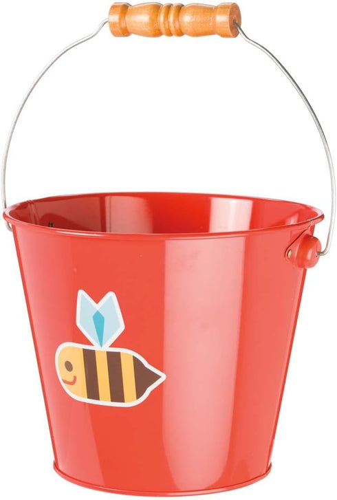 Toysmith Kids Gardening & Beach Bucket 5 Metal Pail with Grippable Handle