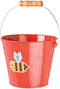 Toysmith Kids Gardening & Beach Bucket 5 Metal Pail with Grippable Handle