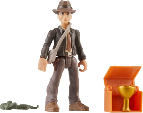 Indiana Jones Worlds of Adventure Action Figure Set with Horse, 2.5-inch for Kids Ages 4 and Up