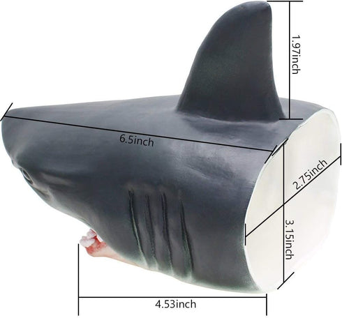 Gemini&Genius Shark Hand Puppet for Kids - Realistic Great White Shark Swimming Pool Beach Bathing Toy