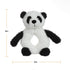 Apricot Lamb Baby Lovey panda Soft Rattle Toy, Plush Stuffed Animal for Newborn Soft Hand Grip Shaker Over 0 Months (White panda, 6 Inches)