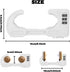 HoneSecur 4 Pack U-Shaped Cabinet Locks with Combination Baby Proofing Cabinet Lock Child Proof Sliding Cabinet Door