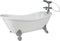 Sophia's Classic White Clawfoot Bathtub with Handheld Shower Head and Faucet Furniture