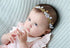 4pcs Lace Bows Baby Headbands for Girls - Soft Elastic Flower Bows Hair Accessories