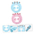 2pcs Baby Shower Cap, Toddler Bath Visor, Silicone Shampoo Cap, Hair Washing Hat for Kids, Baby Bath Cap (Blue + Red)