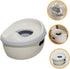 TEHAUX Portable Boys and Girls Training Potty Toilet Seat Potty Training Toilet for Realistic Design Travel Home Car
