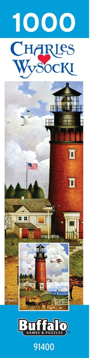 1000 Buffalo Games - Charles Wysocki - Daddy's Coming Home - Piece Jigsaw Puzzle for Adults - Challenging Puzzle