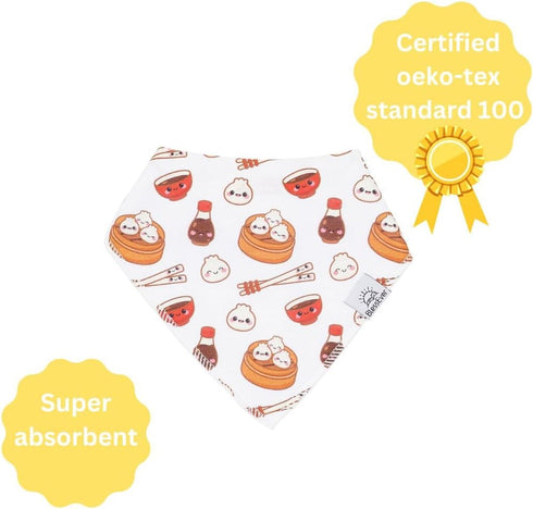 Baby Bandana Drool Bibs for Drooling and Teething, Gift Set for Boys & Girls, Soft 100% Cotton, 3 Pack