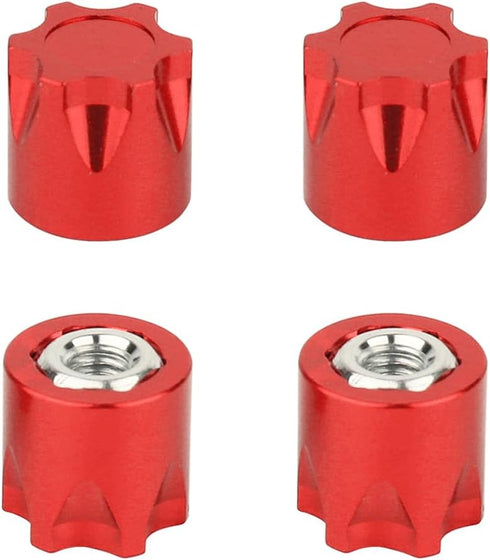 M4 TRX4 SCX10 90046 D90 1/10 Aluminium RC Wheel Nut,RC Car Dustproof Wheel Rim Center Cap Hub Compatible with Traxxas
