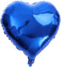 25pcs 18" Blue Heart Balloons - Helium Filled Foil Birthday Decorations