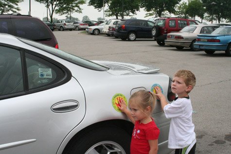 Car Magnet Safe Spot to Stand - Children's Safety Book Combo Pack (Trucks)