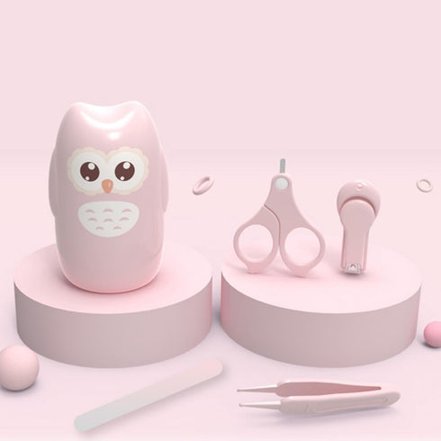 Nail Clipper Safe Manicure Grooming Kit with Comfortable Grip Lightweight Portable Case for Newborn and Moms