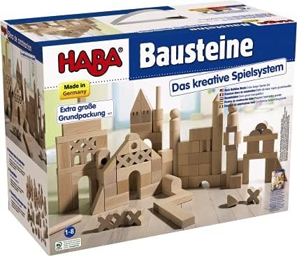 HABA Basic Building Blocks - 102 Piece Extra Large Wooden Set