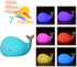 TriPro Under the Sea Nursery Decor Night Light, Soft Silicone Whale Lamp for Baby & Toddler Room, Ocean Theme Nursery