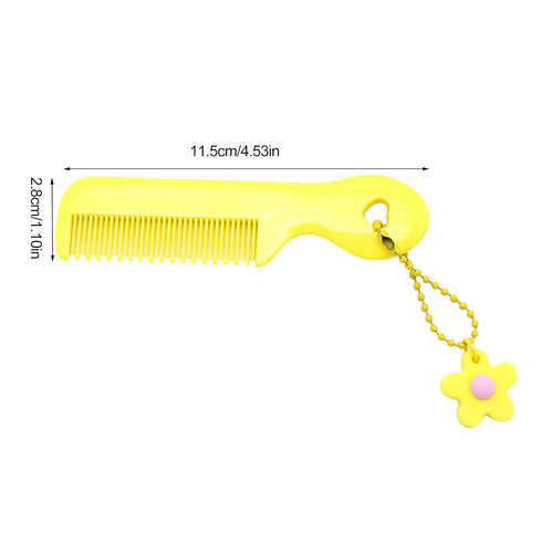 Yuly Set Mini Cute Comb For Baby Girl Boy Small Koran Cartoon Animal Floral Protable Hair Brushes Little Girl Kid Hair