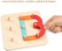 Set Coogam Wooden Letter Number Construction Puzzle Educational Stacking Blocks Toy Shape Color Sorter Pegboard