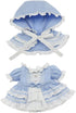 niannyyhouse Dresses Ponchos Gown Outfit for 20cm 8in Plush Doll Clothes Dress Up (Blue)