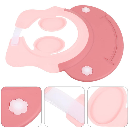 Vaguelly Baby Waterproof Ear Protection Hat Tpe Material Shampoo Cap Visor Toddler Bath Visor Hat Baby Hair Wash Shield