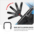 Kisangel Replacement Stroller Bumper Bar Universal Adjustable Detachable Baby Stroller Handle Armrest Crossbar