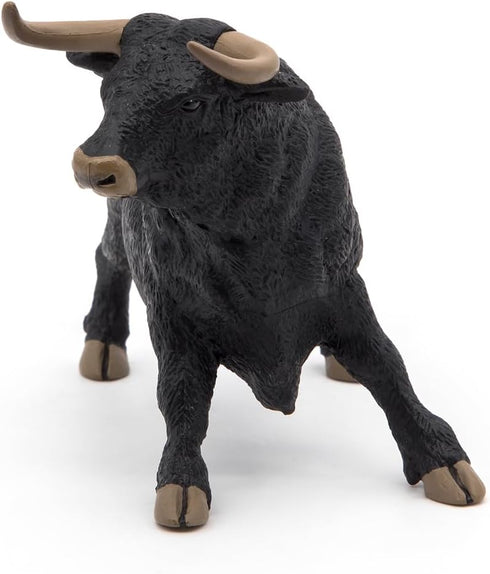 Papo Hand-Painted Farmyard Friends Figurine - Andalusian Bull - 51050, Collectible for Children 3+