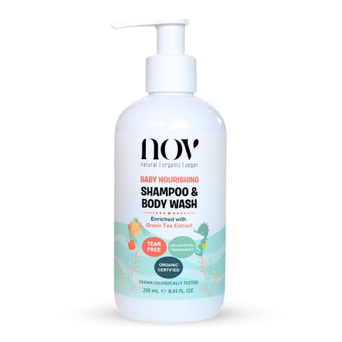 Baby Shampoo & Body Wash | Tear-Free, Plant-Based Formula for Gentle Cleansing,