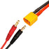 2 PCS XT30 Plug Male to 4mm Banana Plug Bullet Connector Charging Extension Cable with 11.8in 16AWG Silicone Wire
