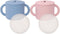 WeeSprout Snack Containers, Set of 2 Food Grade Silicone Cups with Spill-Proof Tops for Toddlers and Babies