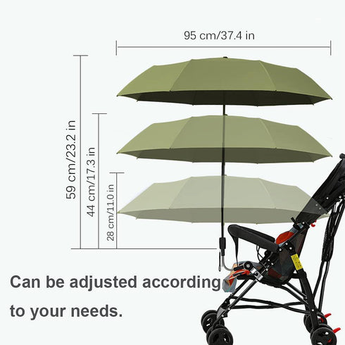 Nakazawa Universal Baby Parasol, Baby Stroller Sun Shade Sun Protection Sun Shade for Strollers, Waterproof Umbrella