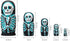 Lorveelo Skull Nesting Dolls - Cute Animal Matryoshka Doll Handmade Wooden Dolls for Children Christmas Birthday
