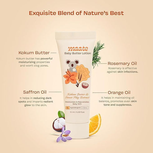 Generic Baby Butter Lotion Enriched with Pure Kokum Butter and Sweet Flag Extract