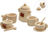 PlanToys Non-Toxic Wooden Tea Set - Play Kitchen Pretend Play Toys for Kids and Toddlers