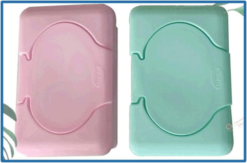 Xinsheinelry Airtight Baby Wipes Holder & Storage Organizer Keep Wipes Moist, Portable Flip-Top Lid Box for Diaper Bag