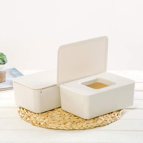 tegongse Wipes Holder with Lid, Wet Wipe Dispenser, Tissue Box Case for Home Stores