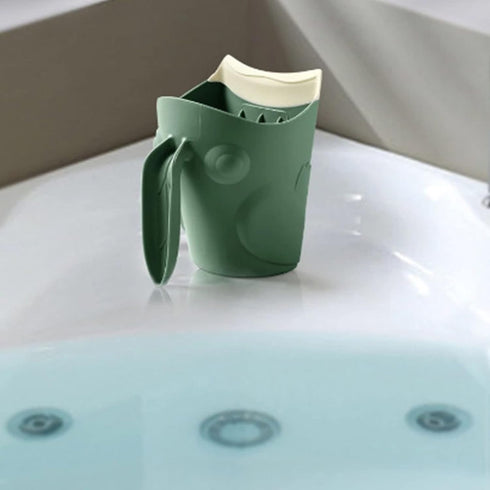 FeiYeup Bath Rinse Cup For Baby For Frog Shape Baby Bath Cup Hair Shampoo Rinser For Bath Wash Cup Shower Washing