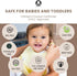 Set Waterproof Silicone Bib and Mat for Babies and Toddlers - Adjustable and BPA Free