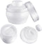 2 Sets Body Powder Container - After Bath Baby Powder Case with Fluffy Puff Kit for Home Travel