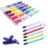 24pcs/Pack 1" Plastic Pacifier Clips, Dummy Holder for Teether/Binky/Paci/Bib/Toy Clip, Mix 24 Colors
