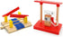 DSHMIXIA Wooden Crane Toy Set with Train Cars - Compatible with Major Wooden