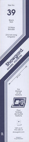 Strip Style Black Stamp Mounts Size 39 by Showgard