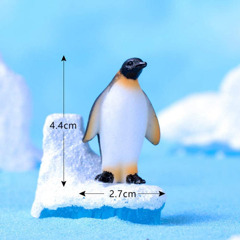 MAOMIA Cute Ocean Animal Penguin Model Collection Playset, Realistic Penguin Figurines for Easter Eggs Cake Toppers