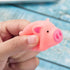 HAKACC 20 PCS Mini Squishies Pig Bath Toys, Pink Rubber Squeaky Toys for Baby Shower Party Favors