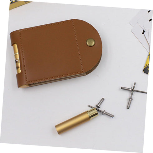 1 Set Cribbage Board Multifunctional Score Board, Portable Game Bag for Cards Game Accessory