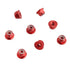 8PCS M4 Lock Nuts Flange, Aluminum Self-Tightening Wheel Hardware for Axial HPI TLR ECX RC Car Vehicles, Red