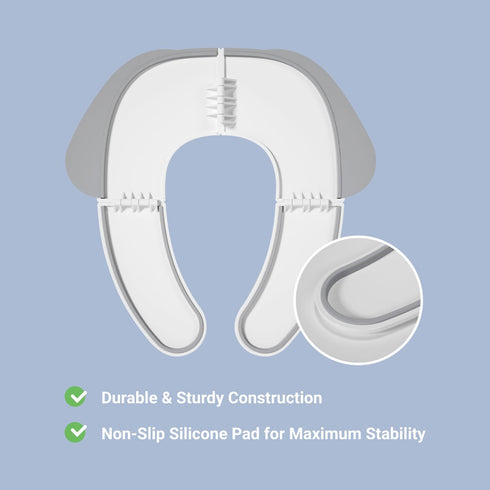 FOOYOO Foldable Toddler Toilet Seat | Portable Potty Training Seat for Travel & Home, Non-Slip, Fits Most Toilets, Easy