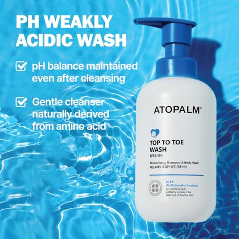 MLE ATOPALM Lotion and Top to Toe Baby Wash Bundle