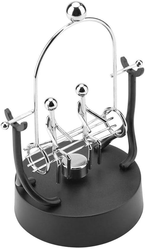 ZJchao Electronic Shake Wiggle Device Perpetual Motion Model Desk Toy Kinetic Art Craft Decoration Steel Swings