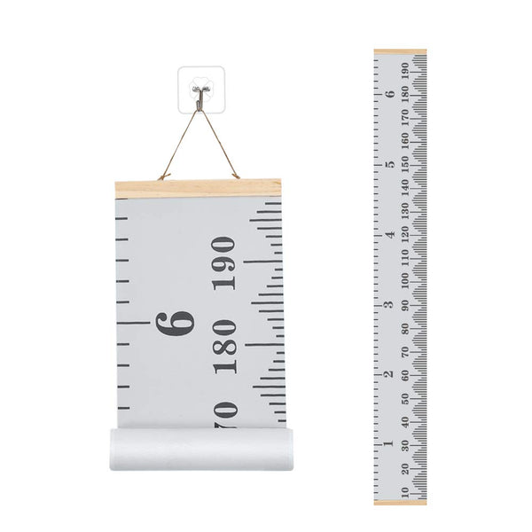 Baby Growth Chart, Height Chart Hanging Ruler Wall Decor for Kids, Toddler Measurement - 79" x 7.9"