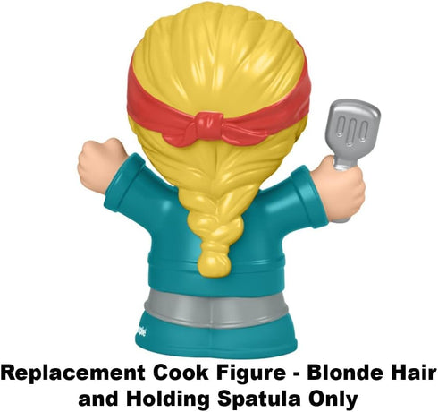 Replacement Cook Figure for Fisher-Price Little People Serve It Up Food Truck Playset - GTT73, Blonde Hair